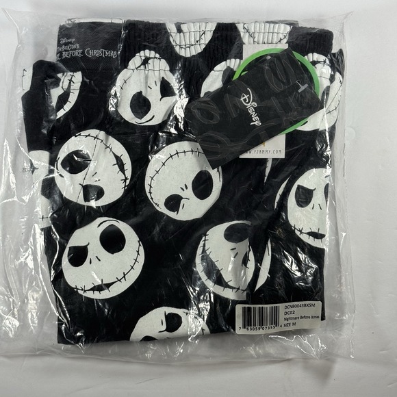 Disney Nightmare‎ Before Christmas Jack The Skeleton Pajama Shorts Size medium - Picture 8 of 9